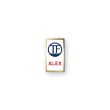 AP18 Personalised Pin badge portrait
