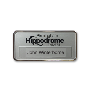H4 Birmingham Hippodrome Theatre name badge by Thomas Fattorini